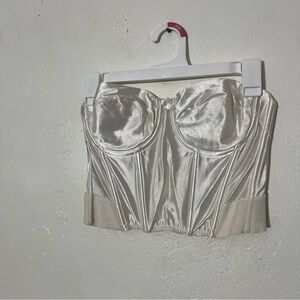 Vintage Victorias Secret Bustier Corset Longline Bra Top Strapless Underwire 38B